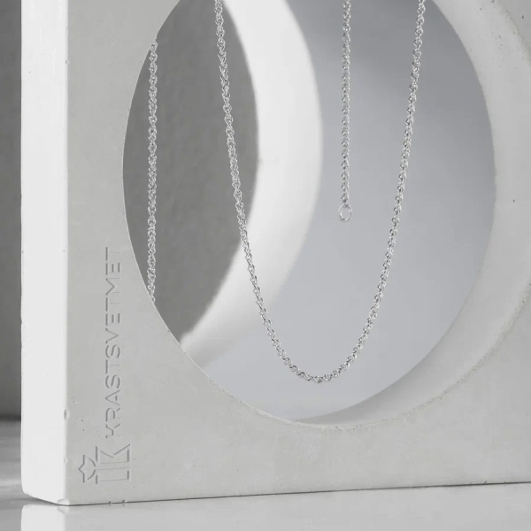 Цепь из серебра 925, плетение «Панцирь»